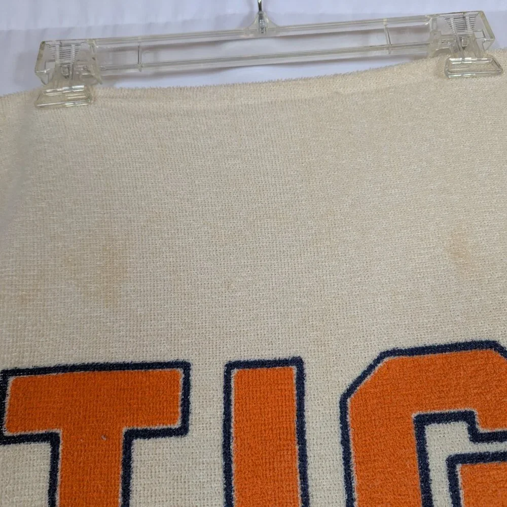 Cuddle Up With a Tiger Vintage Towel Terry Bear Detroit LSU Clemson Auburn